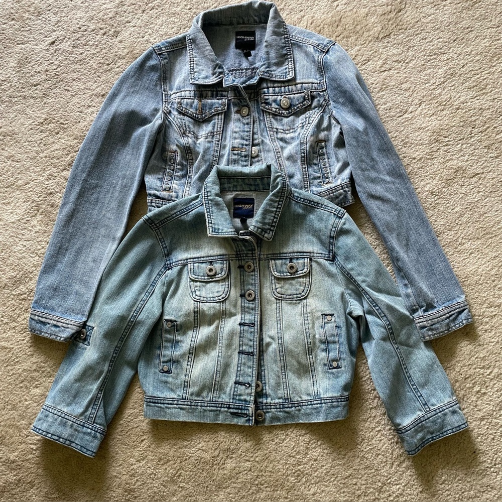 Highway Jeans set of 2 CROP Jean Jackets Size S & M